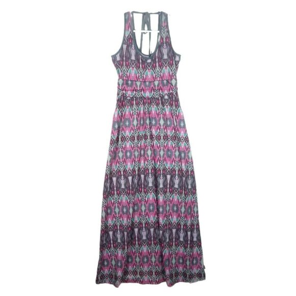 Mountain Hardwear Maxi Tank Dress Multi Color Abstract Print Sleeveless  XS - Picture 1 of 8